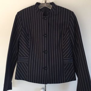 New Liz Claiborne Navy/White Blazer